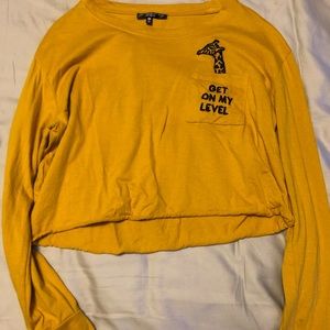 Long sleeve crop top